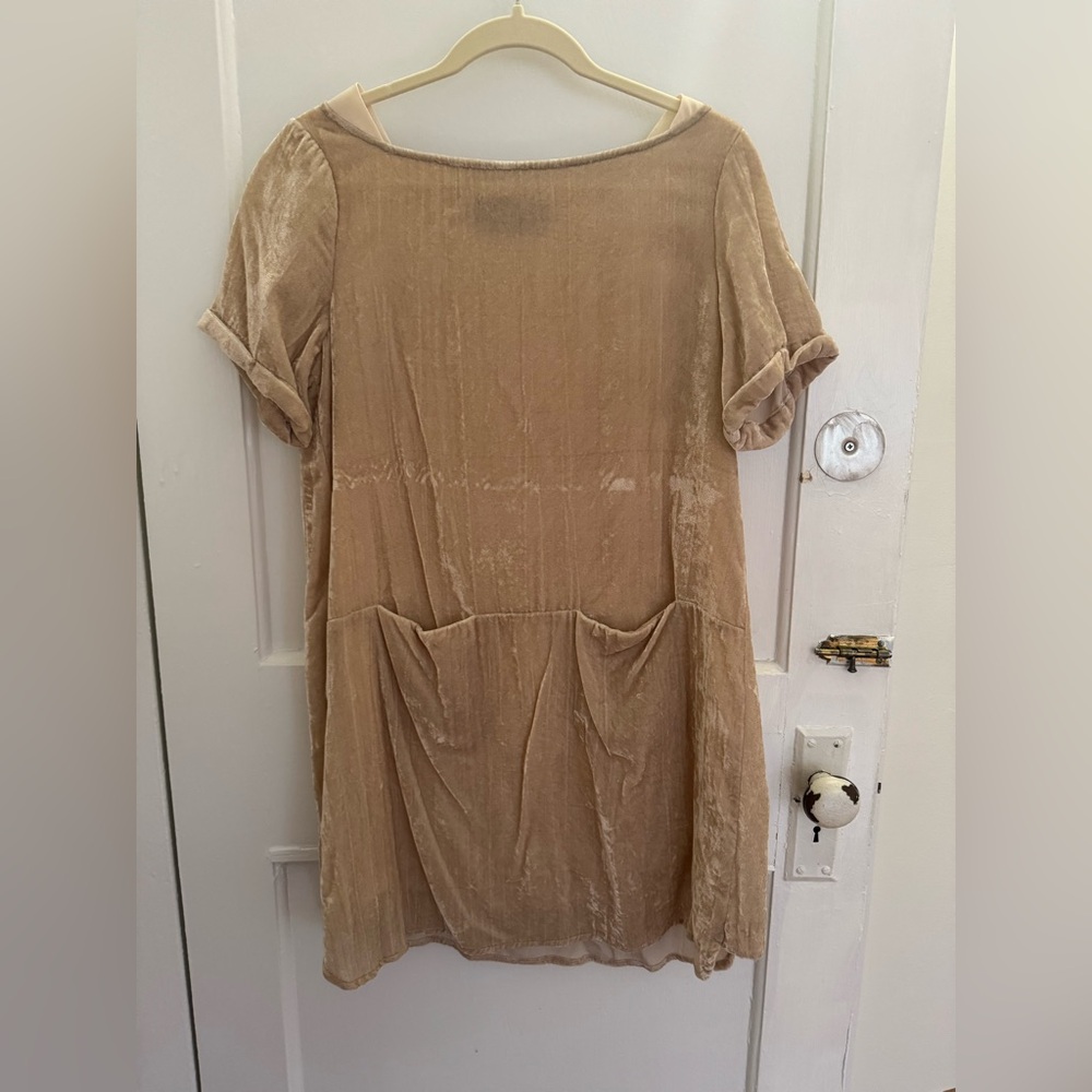Crushed velvet mini dress. Size xs petite.